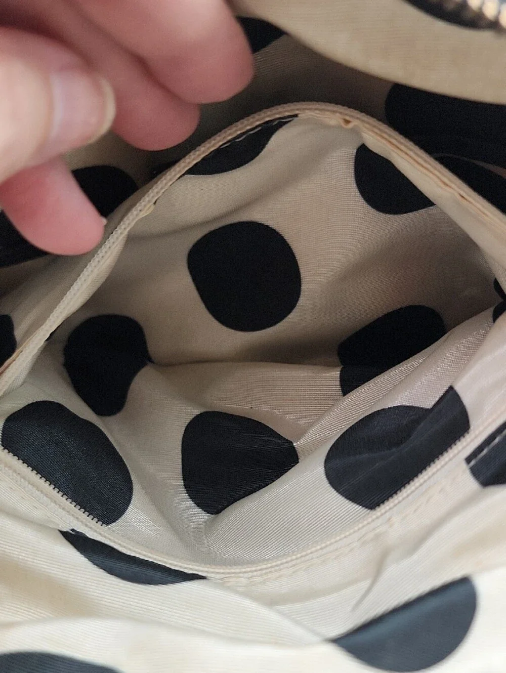 Kate Spade Black Leather Satchel with Gold Hardware